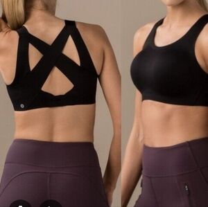 Lululemon Athletica Black Sz 34B Enlite Sports Bra Moisture-Wicking Intimates